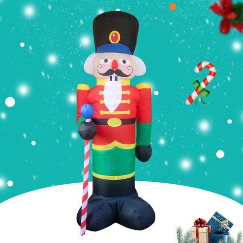 . Cascanueces Inflable Navideño De 2,4 M For Decoración