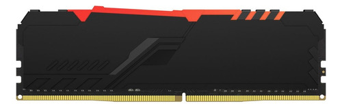 Memoria RAM Fury Beast DDR4 RGB gamer color negro  8GB 1 Kingston KF430C15BBA/8