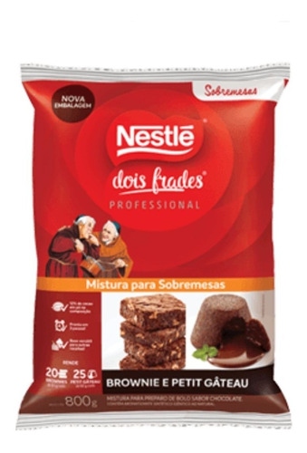 Massa De Brownie/petit Gateau Chocolate 800g Nestlé