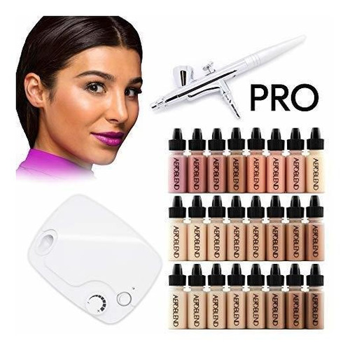 Kit Maquillaje Aeroblend Airbrush Pro - 24 Colores