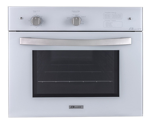 Forno de embutir à gás com grill elétrico (Multigás) Built Luxor 46L branco 110V