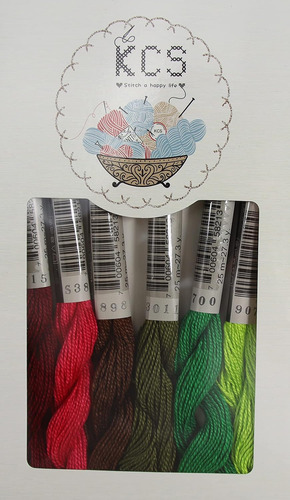 25 Madejas De Algodón Perlado Mercerizado Crochet Hilo...
