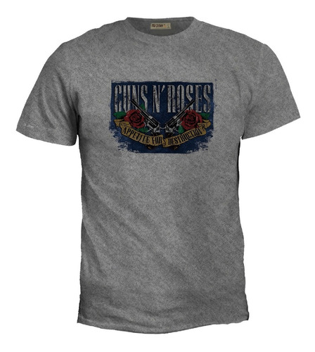 Camisetas Guns And Roses Rock Estampadas Hombre Mujer Igk