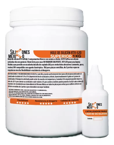 💢 Caucho Silicona RTV para MOLDES 1 Kg - Silikart Insumos