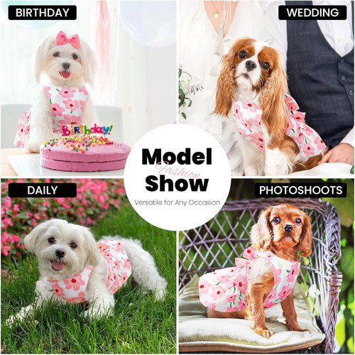 S Lindo Vestido For Perros Pequeños, Ropa For Niñas Y Cachor