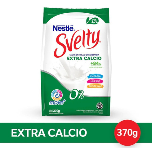 Leche En Polvo Svelty Extra Calcio 370g Nestlé