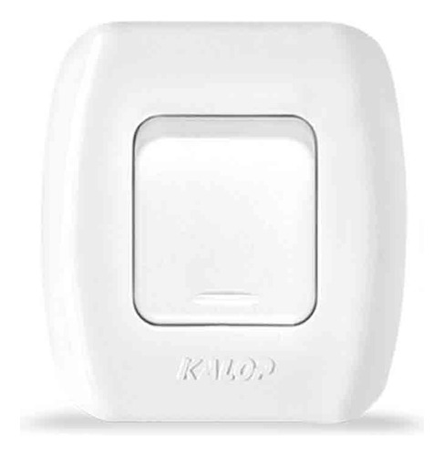 Interruptor Un Punto Exterior Linea Tekna Color Blanco Kalop