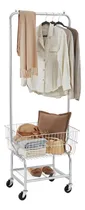 Comprar Carrito De Lavandería Con Ruedas Organizador Plateado 55 X 6