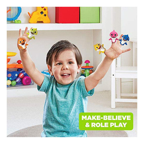 Juego De Muñecos Con Dedos Baby Shark, 5 Piezas