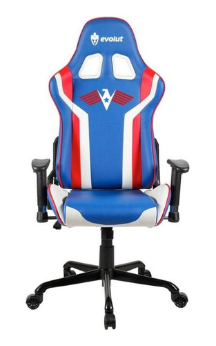 Cadeira Gamer Evolut Heroes Eg 920 (azul/branco/vermelho) Ca