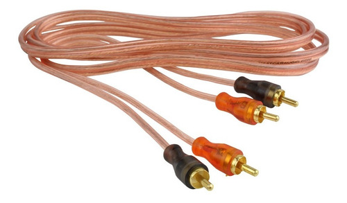 Cable Rca P Audio Auto Tunning Aislante Transparente 3,65 Mt