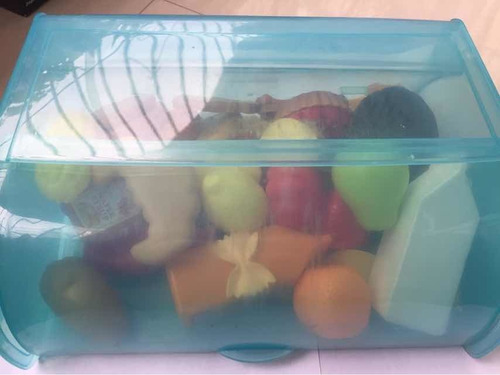 Cocina De Juguete Y Caja Con Accesorios
