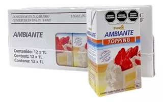 Crema Para Batir Ambiante. Marca Puratos. Caja Con 12lts.