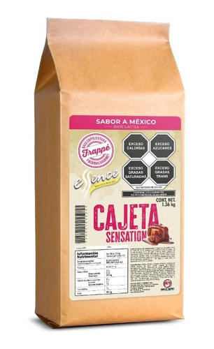 Base Frappe Sabor Cajeta  1.36 Kg, Produce 44 De 12 Oz