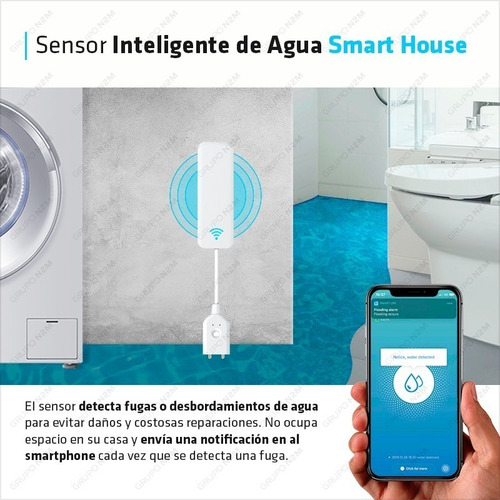 Imagen 3 de 10 de Sensor Inteligente Control Agua Smart House Dm-24 Domotica
