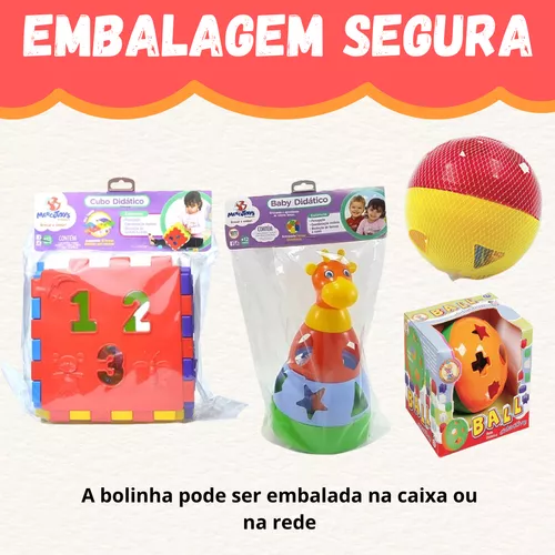 Cubo Didático Jogo De Encaixe As Peças Crianças Bebe 1 Anos Infantil  Educativo Brinquedo