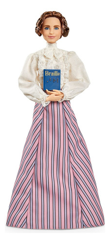 Barbie Inspiring - Muñeca Helen Keller (12 Pulgadas) Con B.