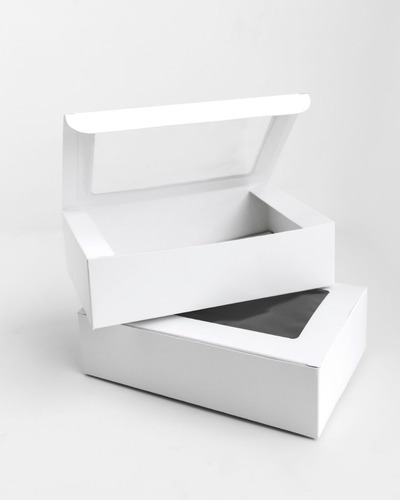 Caja Alfajor / Cookies Con Visor, 20x13x05 - Pack X 10 Un