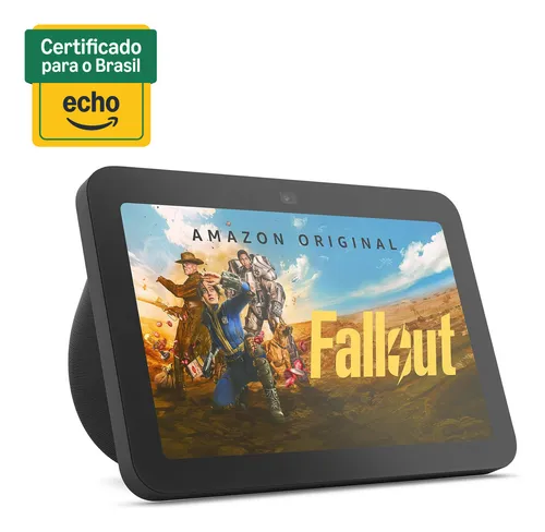 Echo Show 8 Smart Display Com Áudio Espacial 3ª Geração Preta Amazon Preto