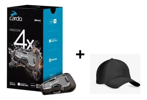 Intercomunicador Cardo Freecom 4x Jbl Single 2022 + Boné @#