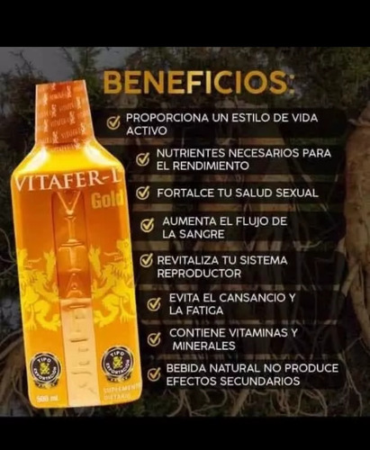 Vitafer-l Gold Multivitaminico Original 500ml Sabor Tropical Caramelo