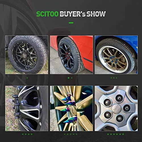 Tuercas Cromados Scitoo 24 Piezas, 14 X 1.5, Chevy/gmc/cadil
