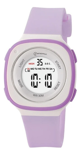 Reloj Digital Cuadrado Para Mujer Con Cronometro Y Alarma 