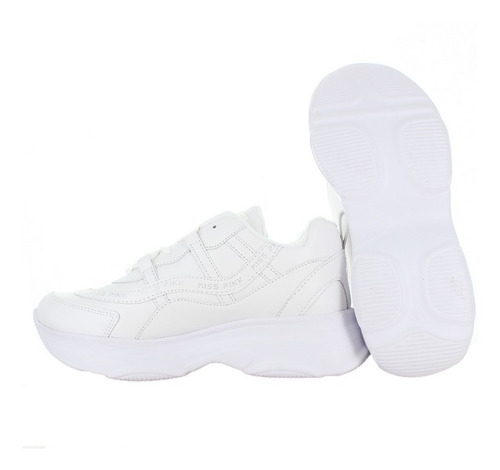 Imagen 3 de 6 de Miss Pink Tenis Casual Blanco Para Mujer 80181