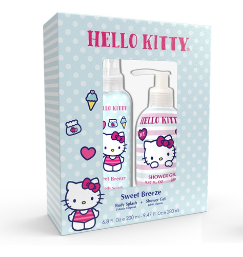 Set Perfume Hello Kitty Sweet Breeze 200ml + Shower Gel