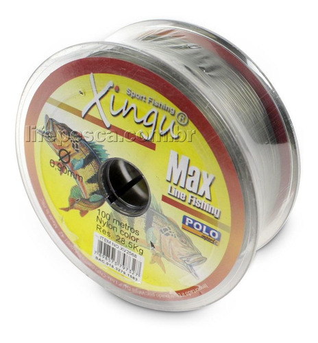 Linha Monofilamento Max Line Mono Xingu 0,90mm 28,5kg - 100m