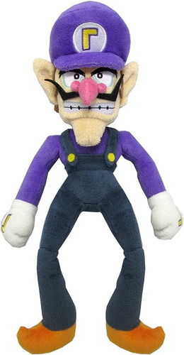 Peluche De Waluigi Mario Bros 50cm Excelente Calidad