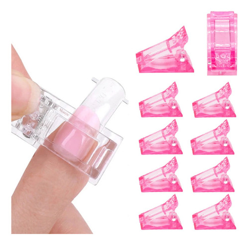 10 Pinzas Clip Para Polygel Acrigel