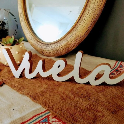 Imagen 5 de 5 de Palabras De Madera Decorativas Varios