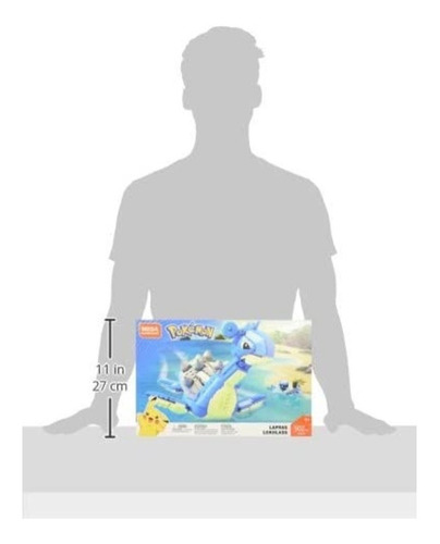 Mega Construx Mattel Pokemon Lapras, 502 Piezas.