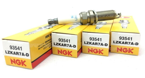 Imagem 1 de 5 de Jogo Velas Ignição Ngk Renault Clio 1.0 16v 2014 Flex