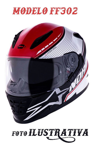 Imagem 2 de 2 de Viseira Norisk Ff302 Cristal Original