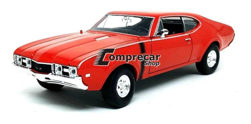 Miniatura Oldsmobile 442 1968 Vermelho Welly1/24