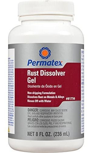 Gel Disolvente Del Óxido Permatex 81756-12pk, 8 oz, 8 Onzas,