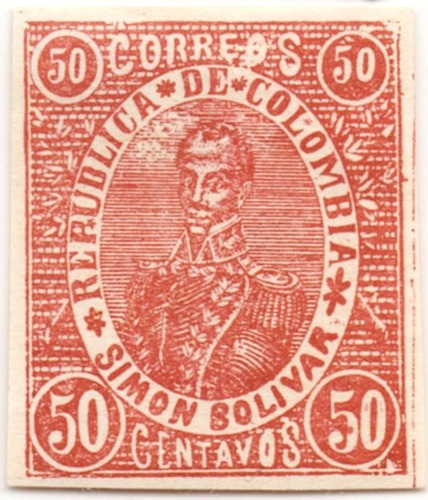 Estampilla 50 Centavos 1903 Simón Bolívar 