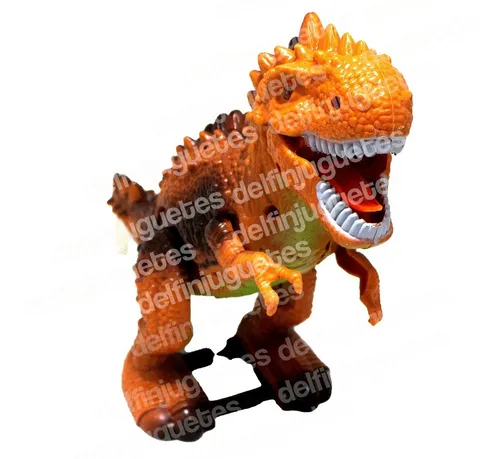 Dinosaurio Simil Carnotaurus A Pilas Camina Luz Sonido