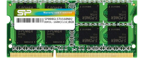 Memoria Ram Sp 8gb Ddr3 1600 Mhz Verde Claro Laptop