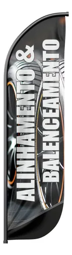 comprar Bandeira Wind Banner Alinhamento  Balenceamento Dupla Face
