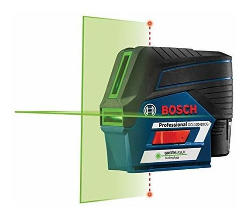 Bosch Gcl10080cg Laser De Cruce De Luz Verde De 12 V Con Pu