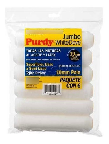 Purdy 6-1 2  3 8  Jumbo White Dove Mini Roller 2-pk Lote