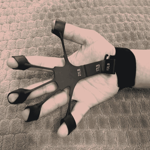 Ejercitador De Dedos Y Antebrazos Finguer Grip Black