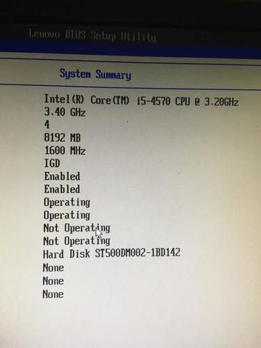 Imagem 1 de 3 de Cpu Lenovo M93p-i5-4570-3.30ghz+8gb Ram+hd 500