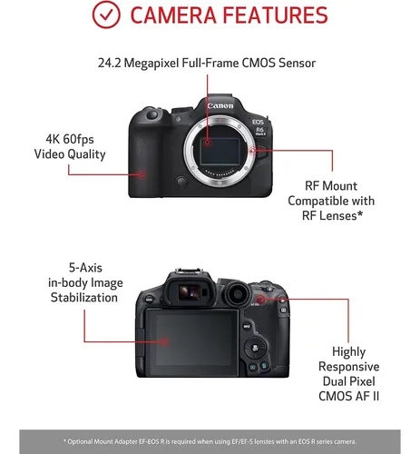 Canon Eos R6 Mark Ii - Cámara Sin Espejo 24.2mp