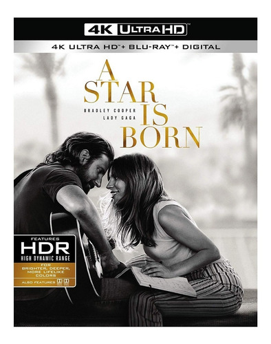 4k Ultra Hd + Blu-ray A Star Is Born Nace Una Estrella 2018