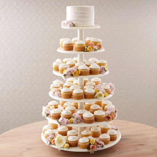 Imagen 3 de 4 de Base O Torre Para Tortas Postres Cupcakes De 6 Pisos Wilton.