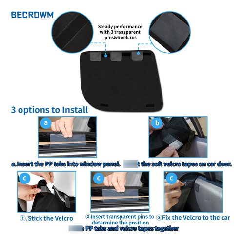 Protector Impermeable De Puerta Becrowmus Modelo Negro Negro Diseño De La Tela Súper King